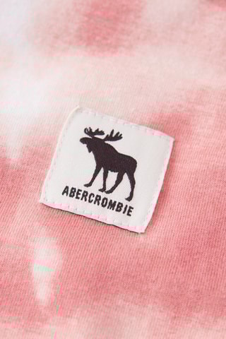 T-shirt efeito ilusório tie and dye - Branco e rosa-velho