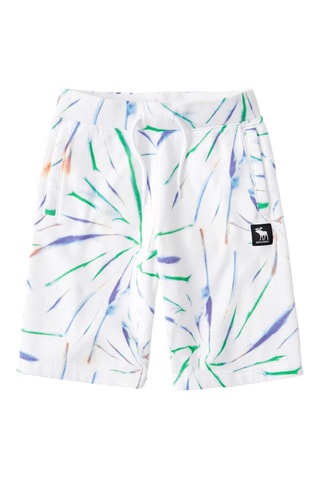 Calções tie and dye - Branco e verde