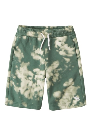 Calções tie and dye - Caqui