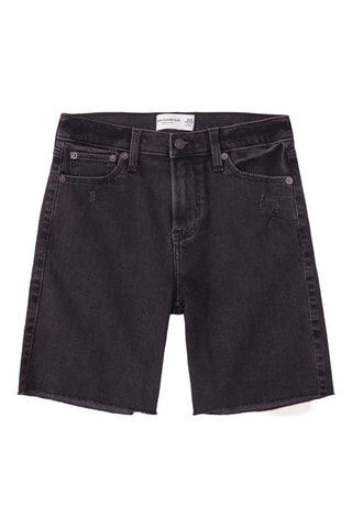 Calções de ganga - Preto