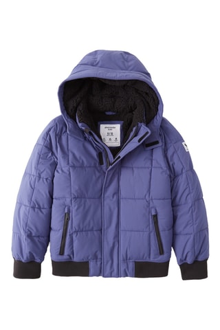 Bomber com capuz - Azul-marinho