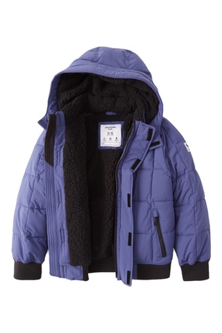 Bomber com capuz - Azul-marinho