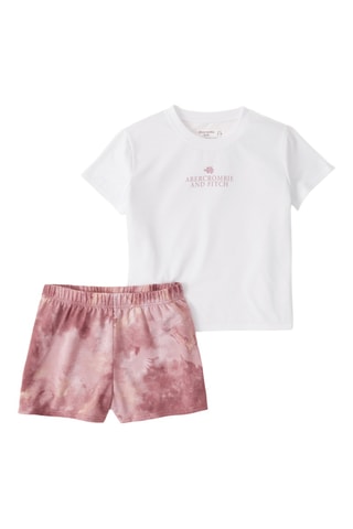 Pijama - Branco e rosa-velho