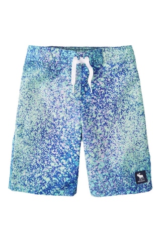 Calções de banho tie and dye - Azul