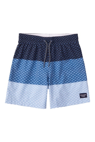 Calções de banho - Azul-marinho e azul-celeste