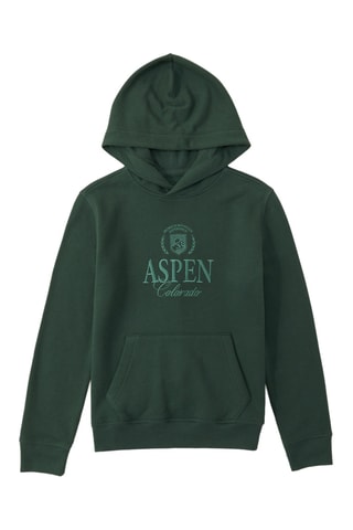Sweat polar com capuz - Verde-escuro