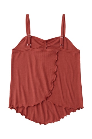 Camisola de alças - Vermelho-tijolo