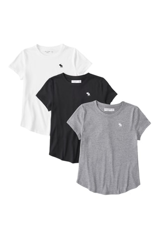 3 t-shirts - Branco e preto