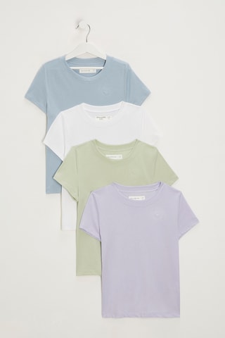 4 t-shirts - Violeta e azul