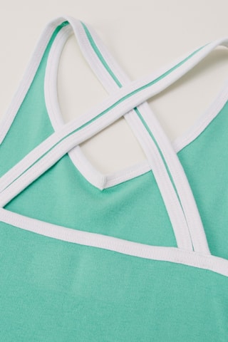 Camisola de alças - Verde-claro