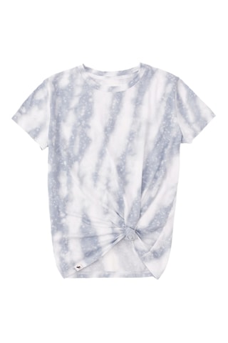 T-shirt tie and dye - Azul-claro e branco