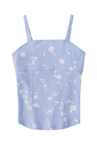 Camisola de alças - Azul-celeste