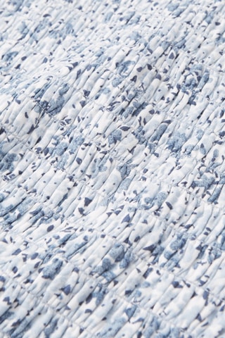 Camisola de alças - Branco e azul-claro