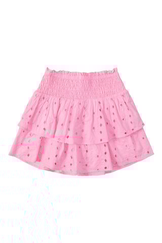 Saia com folhos - Rosa