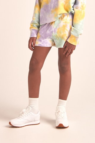 Calções tie and dye - Amarelo
