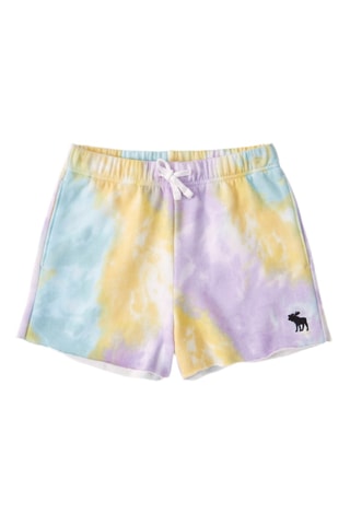 Calções tie and dye - Amarelo