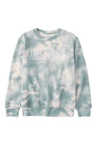 Sweat tie and dye - Verde-água e branco