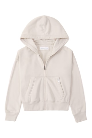 Sweat com capuz polar - Cru