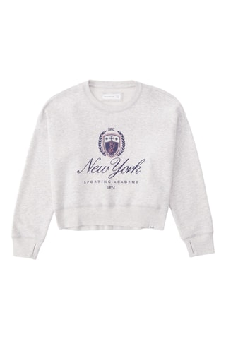 Sweat polar - Cinzento-claro mesclado