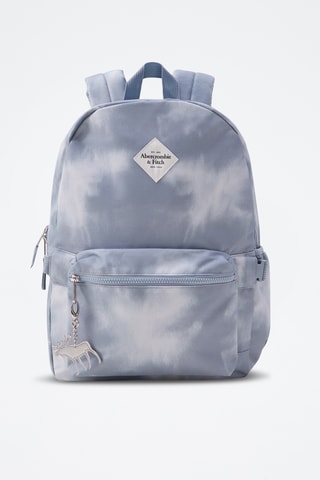 Mochila atrás tye and dye - Azul-celeste e branco
