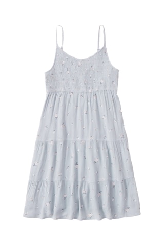 Vestido - Azul-cinza