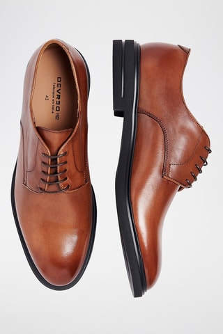 Richelieus en cuir - Marron clair