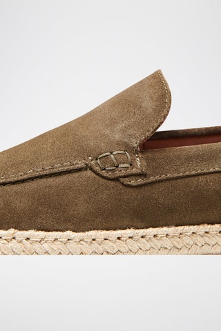 Mocassins en cuir - Kaki