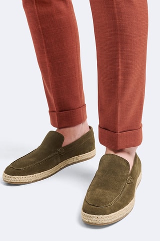 Mocassins en cuir - Kaki