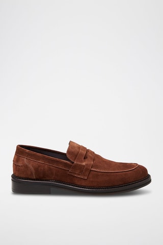 Mocassins en nubuck - Marron