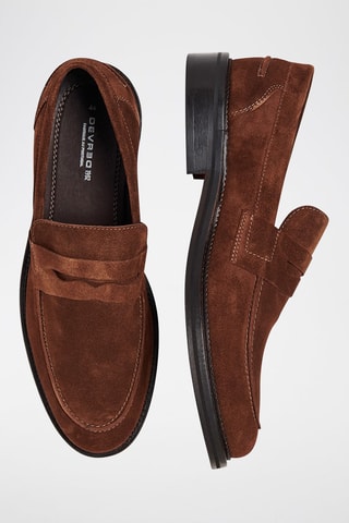 Mocassins en nubuck - Marron