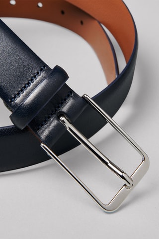 Ceinture en cuir - Bleu