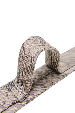 Cravate en soie - Beige