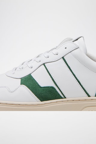 Baskets en cuir - Blanc et vert