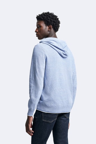 Cardigan à capuche - Bleu