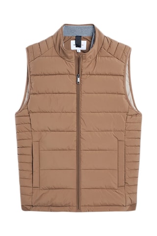 Doudoune sans manches - Beige