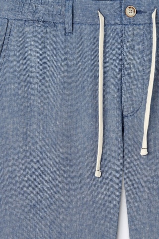 Chino en lin - Bleu