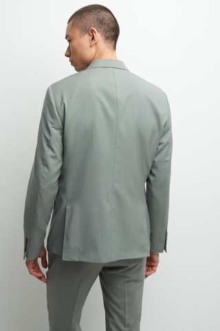 Veste extra-slim en laine - Vert