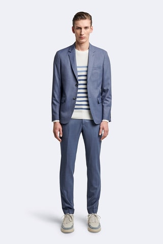 Veste de costume en laine - Bleu