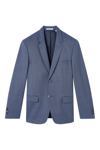 Veste de costume en laine - Bleu