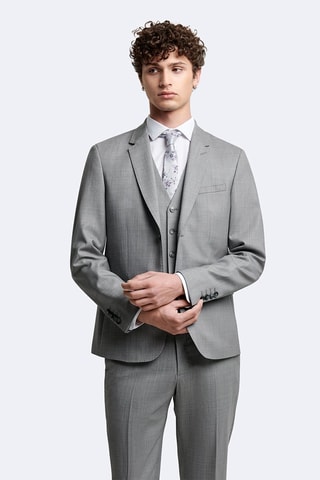 Veste de costume en laine - Gris