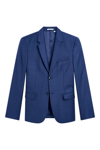 Veste de costume en laine - Bleu