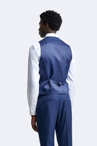 Gilet de costume en laine - Bleu