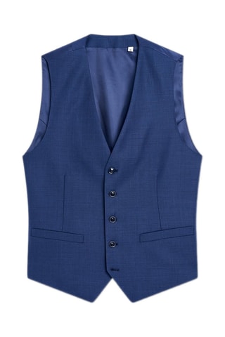 Gilet de costume en laine - Bleu