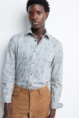 Chemise slim - Bleu
