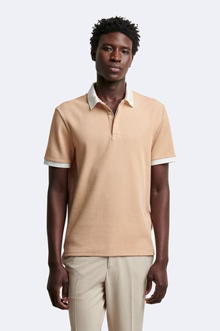 Polo slim - Orange clair