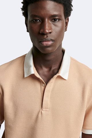 Polo slim - Orange clair