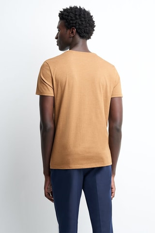 T-shirt slim - Marron clair