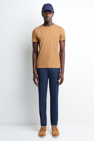 T-shirt slim - Marron clair