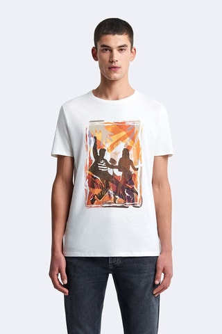 T-shirt slim - Écru