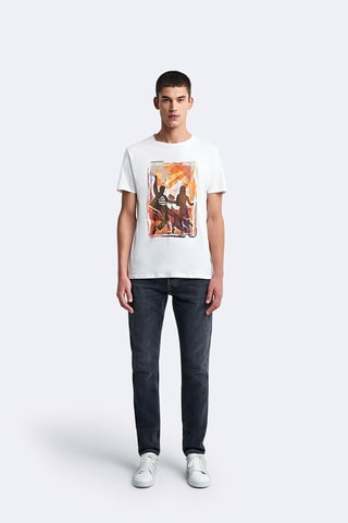T-shirt slim - Écru